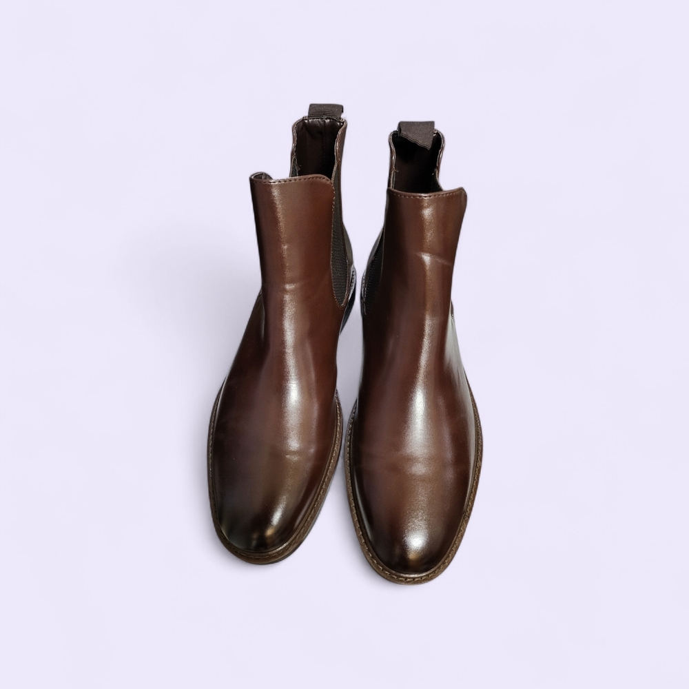 Classic Brown Leather Men's Boots